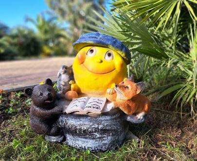 Садовая фигура из сказки Колобок 46х52х24 см.