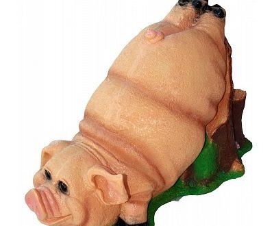 Садовая фигура Свинка игривая, 43х65 см.