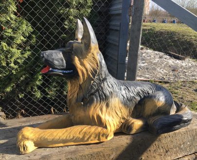 Садовая фигура Овчарка лежачая, 58х83 см.