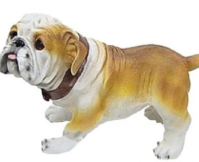 Садовая фигура Собачка Бульдог стоит, 30х45 см