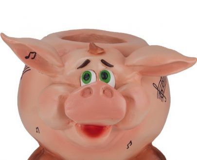 Садовое кашпо для цветов Свинка, 44х49 см.