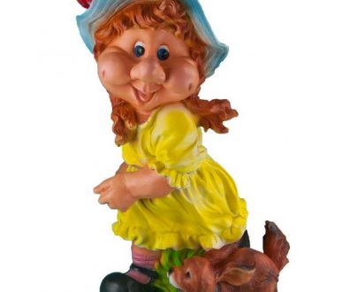 Садовая фигура Девочка с собакой 71х48 см.