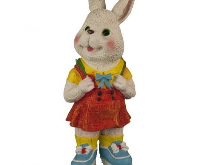 Садовая фигура Заяц в платье 45х19 см