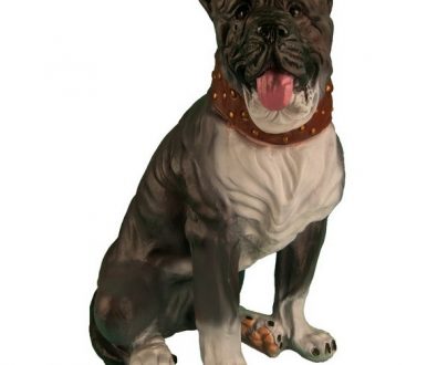 Садовая фигура Бульдог в ошейнике, 64х35 см.