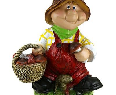 Садовая фигура Садовод с корзиной 56х55 см.