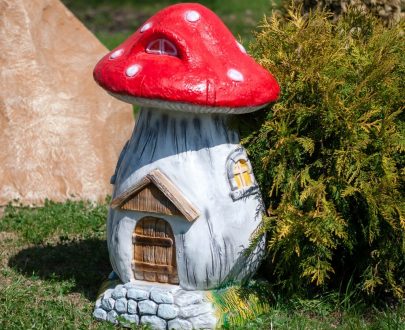 Садовая фигура Гриб домик большой, 85х65  см.
