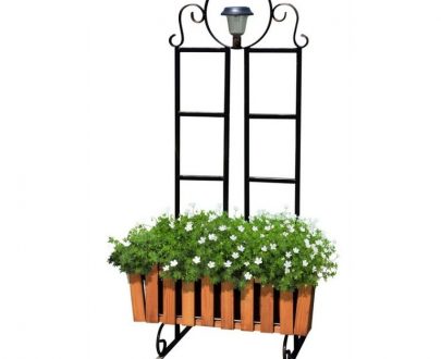 Кованая подставка для цветов Кантри арт.19029, 98х66х40 см.