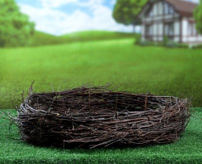 Садовая фигура Гнездо плетеное большое