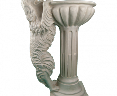 Античная скульптура Собака с чашей, 120х65 см.