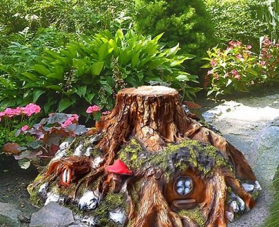 Декоративная крышка на люк Дом гномов, 80х36х93 см.