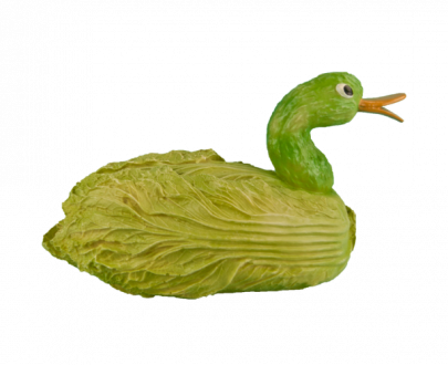 Садовая фигура Салатная утка, 25х38 см.