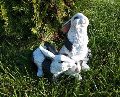 Садовая фигура Зайцы семья, 23х24 см.