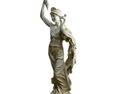 Скульптура Девушка с павлином  150х45 см.