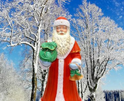 Фигура на новый год NEW Дед Мороз, 30х18 см.