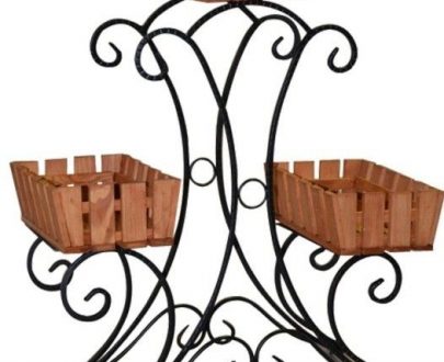 Кованая подставка для цветов Кантри арт. 21124, 25х73х69 см.