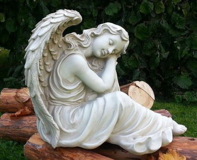 Садовая фигура Ангел девушка, 49х38 см.