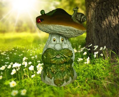 Садовая фигура Гриб - лесовик, 58 см.