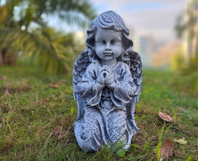 Садовая фигура Ангел большой молящийся, 50х30х27 см.