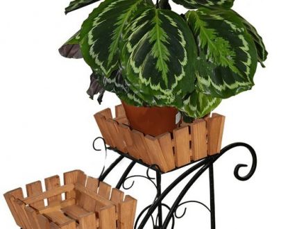 Кованая подставка для цветов Кантри арт. 21130, 29х60х39 см.