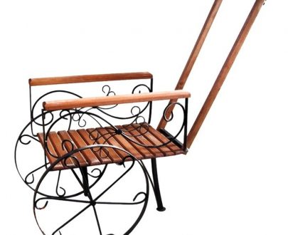 Подставка для цветов Садовая тележка, 53х80х70 см.