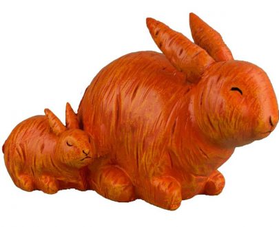 Садовая фигура Морковные зайцы, 24х30 см.