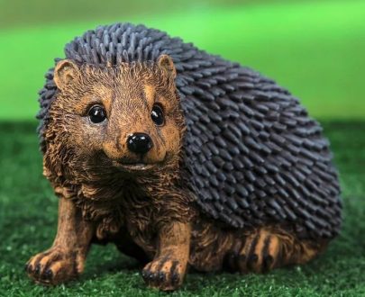 Садовая фигура Ёжик изогнувшийся лапки порознь большой, 20х29 см.