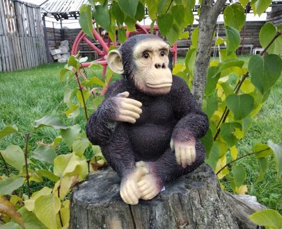 Садовая фигура Обезьяна сидящая, 30х27 см.