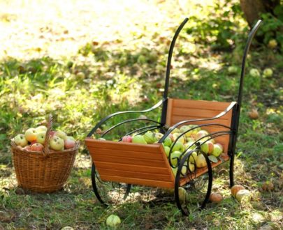 Подставка для цветов Садовая тележка арт. 19015, 45х80х100 см.