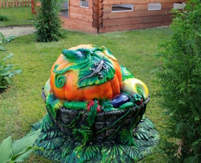 Декоративная крышка на люк Корзина с овощами, 85х65х85 см