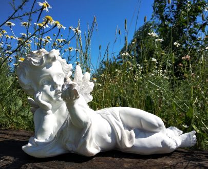 Садовая фигура Ангел мечтатель, 30 см.