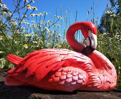 Садовая фигура Фламинго, - 19 х 3 0 см.