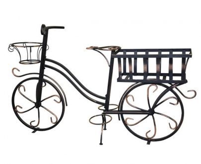 Кованая подставка для цветов Велосипед арт. 19009, 40х73х125 см.
