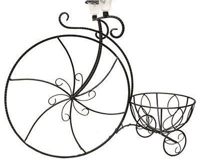 Кованая подставка для цветов велосипед, 38х75х105 см.