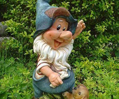 Садовая фигура Гном со щенком 22х38 см.