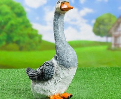 Садовая фигура Гусь серый, 50х30 см.
