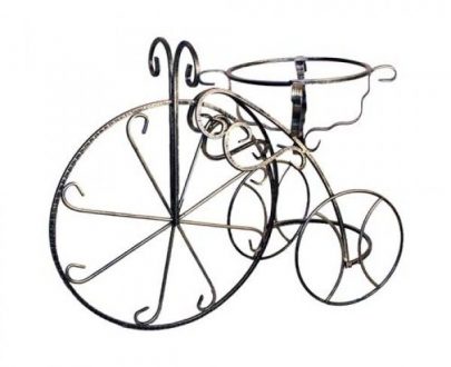 Кованая подставка для цветов велосипед, 35х82х97 см.