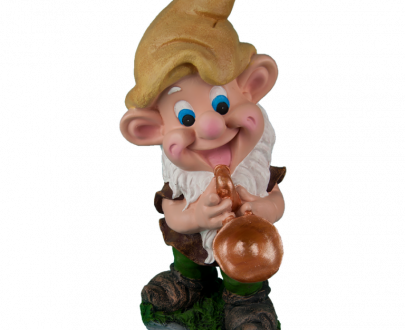 Садовая фигура Гном с саксофоном 22х42 см.