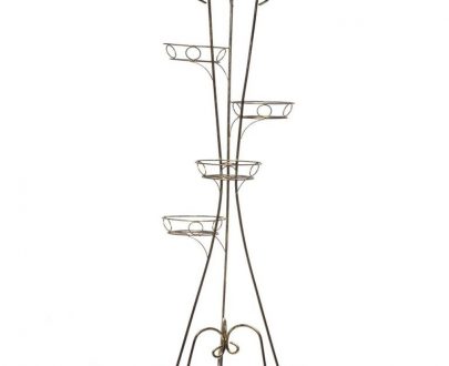 Кованая Стойка для 5-ти цветов арт. 21087, 57х151х58 см.