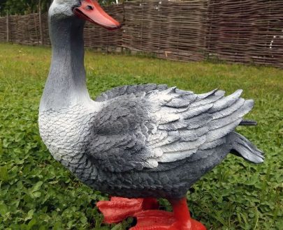 Садовая фигура Гусь серый, 50 см.