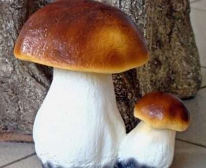 Садовая фигура Белые грибы пара, 14х12 см.