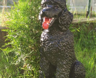 Садовая фигура собака Пудель, 65х40 см.