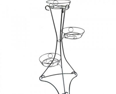 Кованая Стойка для 3-х цветов арт. 21078, 60х106х60 см.