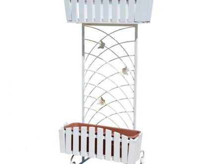 Кованая подставка для цветов Кантри арт.19037, 40х130х63 см.