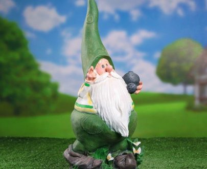 Садовая фигура Гном островерхий с лейкой 45х26 см.