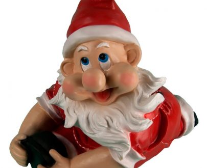 Фигура на новый год Санта - Клаус на шпагате, 46х39 см.