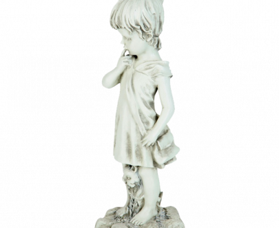 Античная скульптура Девочка с котёнком, 50 см.