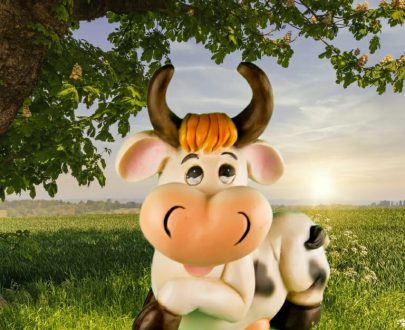 Садовая фигура Корова, 42х38 см.