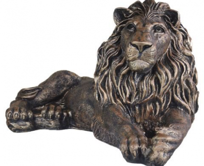 Античная скульптура Льва лежачий бронза, 34х63 см.