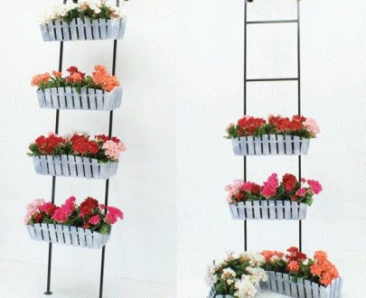 Кованая подставка для цветов Кантри арт. 21143, 200х40х25 см.