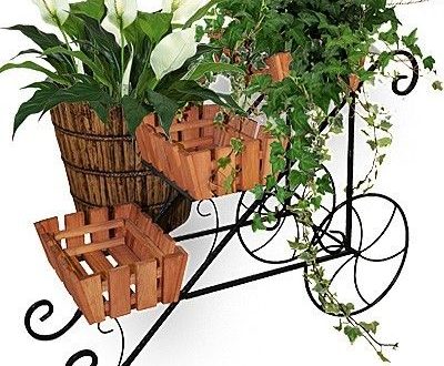 Кованая подставка для цветов Кантри арт. 21129, 28х60х76 см.